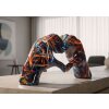 Sculptură Mauro Ferretti LOVER PSYCO – inimă din mâini, decor modern