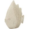 Figurină de decor PESCE SAND – pește stilizat, bej, din polyresin, pentru spații marine