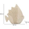 Figurină de decor PESCE SAND – pește stilizat, bej, din polyresin, pentru spații marine