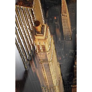 Imagine de perete Mauro Ferretti New York Skyline – pernă lacuită cu ramă