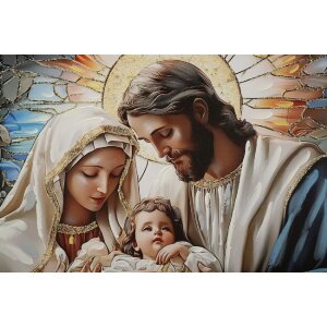 Pictură pe pânză Mauro Ferretti NATIVITÀ cu ramă 102x72 cm