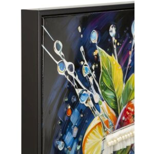Imagine pe canvas COCKTAIL cu ramă din lemn, 62x92 cm,...