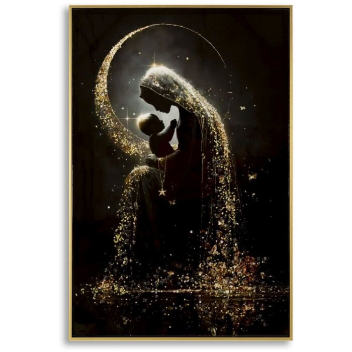 Pictură pe pânză Mauro Ferretti MATERNITY cu ramă din lemn 60x90 cm