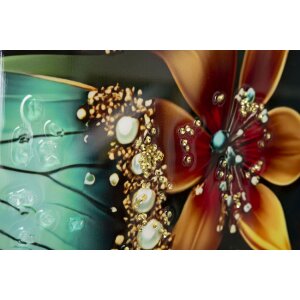 Mauro Ferretti – Pictură pe perete „Butterfly” cu ramă, 70x100 cm