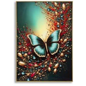 Mauro Ferretti – imagine murală "Butterfly" cu ramă, 70x100 cm