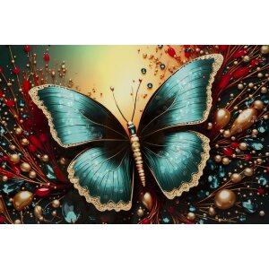 Mauro Ferretti – imagine murală "Butterfly" cu ramă, 70x100 cm