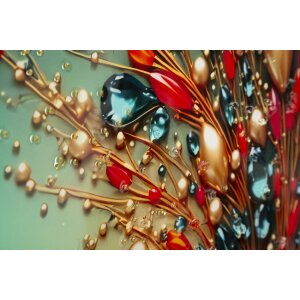 Mauro Ferretti – imagine murală "Butterfly" cu ramă, 70x100 cm