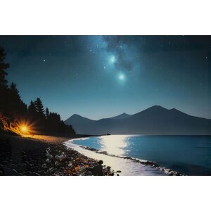 Rama foto Mauro Ferretti „Colors” – lemn de molid, pânză imprimate și lacuite, 60x90 cm