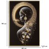 Imagine murală Mauro Ferretti „Inda” cu LED – lemn decorativ cu ramă 60x90 cm