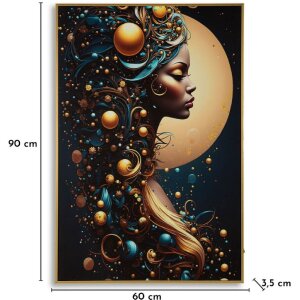Wall Art Mauro Ferretti „Minerva” cu LED – Leinwand decorativă 60x90 cm