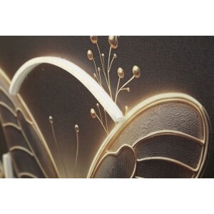 Mauro Ferretti Pictură pe pânză „Butterfly” cu LED – Ramă 50x50 cm