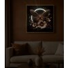 Mauro Ferretti Pictură pe pânză „Butterfly” cu LED – Ramă 50x50 cm