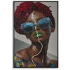 Pictură de perete Mauro Ferretti „Afro” cu LED – 3D, 60x90 cm