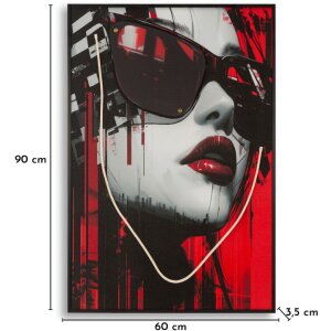 Mauro Ferretti Pictură pe perete „Psyco” cu LED – 3D, 60x90 cm