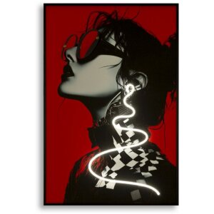 Tablou pe perete Mauro Ferretti „Psyco” cu LED și aplicație 3D