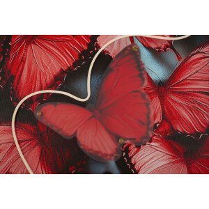 Mauro Ferretti – Imagine LED pe pânză „Butterflies” 60x90 cm cu aplicații 3D din acril