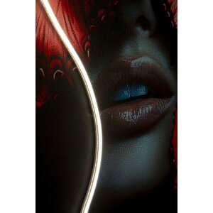 Mauro Ferretti – Imagine LED pe pânză „Butterflies” 60x90 cm cu aplicații 3D din acril