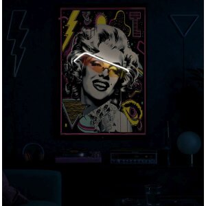 Painting LED pe pânză „Marilin” 60x90 cm – Aplicații 3D acrilice