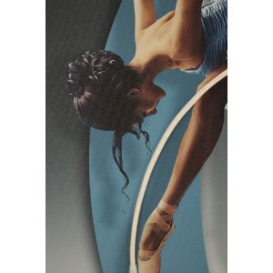 Imagine LED pe pernă „Dancer” 60x90 cm – aplicații acrilice 3D