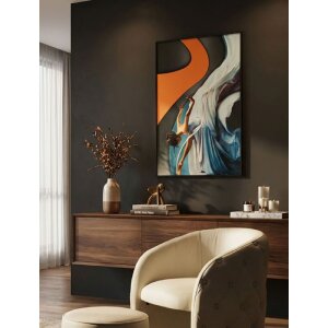 Imagine LED pe pernă „Dancer” 60x90 cm – aplicații acrilice 3D