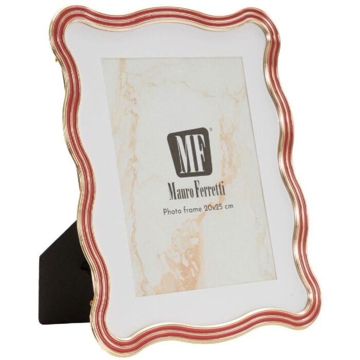 Rama foto "Elizabeth" 20x25 cm, roșu-aur, din zință și sticlă