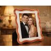 Rama foto "Elizabeth" 20x25 cm, roșu-aur, din zință și sticlă