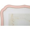 Ramă foto Margot 20x25 cm roz, design ondulat, zinc și sticlă