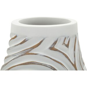 Vază "Oblix" Mauro Ferretti, alb lucios, Ø18,5x50 cm