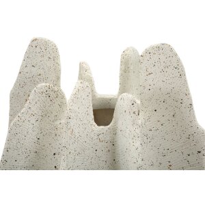 Vază "Ester" Mauro Ferretti, Ø26x40 cm, din polyresin, cu suprafață texturată naturală