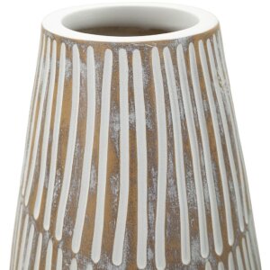 Vază „Hanoi” Mauro Ferretti, albă cu efect de vopsea rece