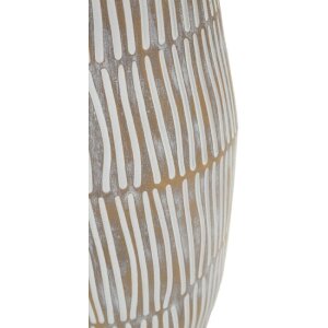 Vază „Hanoi” Mauro Ferretti, albă cu efect de vopsea rece