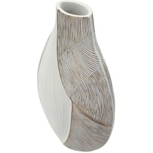 Vază „Ho Chi Minh” Mauro Ferretti, alb călit, 29,5x13,5x50 cm