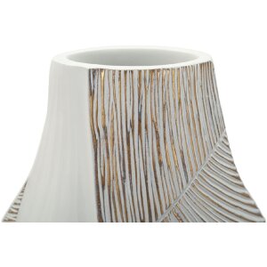 Vază „Ho Chi Minh” Mauro Ferretti, alb călit, 29,5x13,5x50 cm