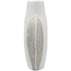 Vază "Ho Chi Minh" Mauro Ferretti, alb calcat, 35x13,5x37,5 cm