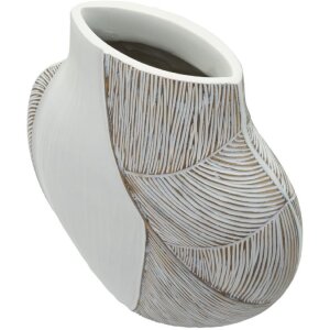 Vază "Ho Chi Minh" Mauro Ferretti, alb calcat, 35x13,5x37,5 cm