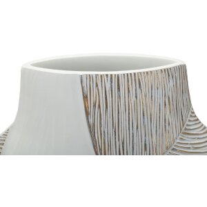 Vază "Ho Chi Minh" Mauro Ferretti, alb calcat, 35x13,5x37,5 cm