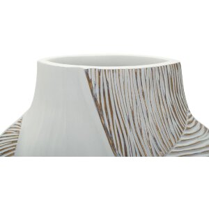 Vază „Ho Chi Minh” Mauro Ferretti, alb mat, 27x11,5x31 cm