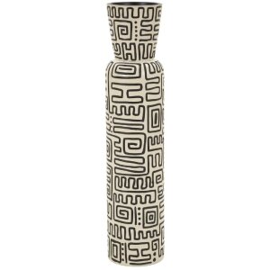 Vază „Nairobi” Mauro Ferretti, albastru/neagră, Ø15,5x65 cm