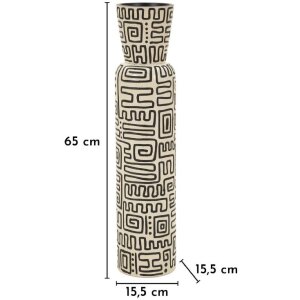 Vază „Nairobi” Mauro Ferretti, albastru/neagră, Ø15,5x65 cm