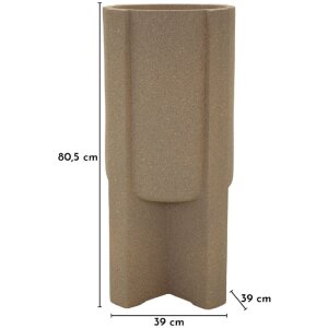 Stâlp pentru vase de flori „Moai” Ø39x80,5 cm, maro, Mauro Ferretti