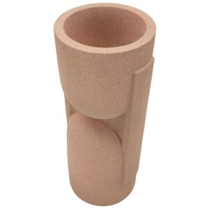 Stâlp pentru vas de flori exterior „Nui” 38x36x91 cm Roșu