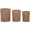 Mauro Ferretti Cachepot Set COLOMBIA 3er Pflanzgefäße Rot