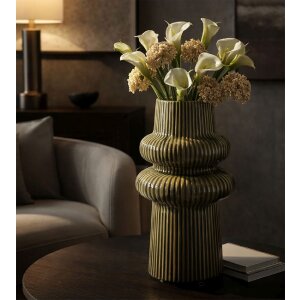 Mauro Ferretti Vase HARMONY Ø18x36cm Keramik Grün