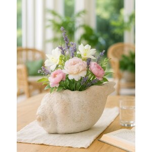 Mauro Ferretti Vase SHELL SAND Beige 35x23x18cm