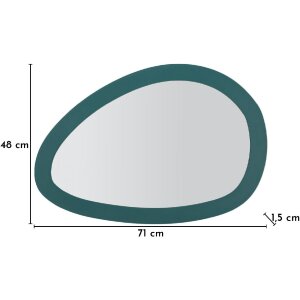 Mauro Ferretti Wandspiegel SATURNO 71x1.5x48cm Ottanio