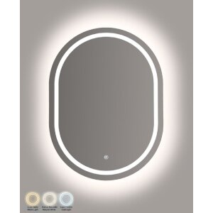 Spațiu de perete LED oval Mauro Ferretti 60x3.5x80 cm
