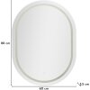 Spațiu de perete LED oval Mauro Ferretti 60x3.5x80 cm