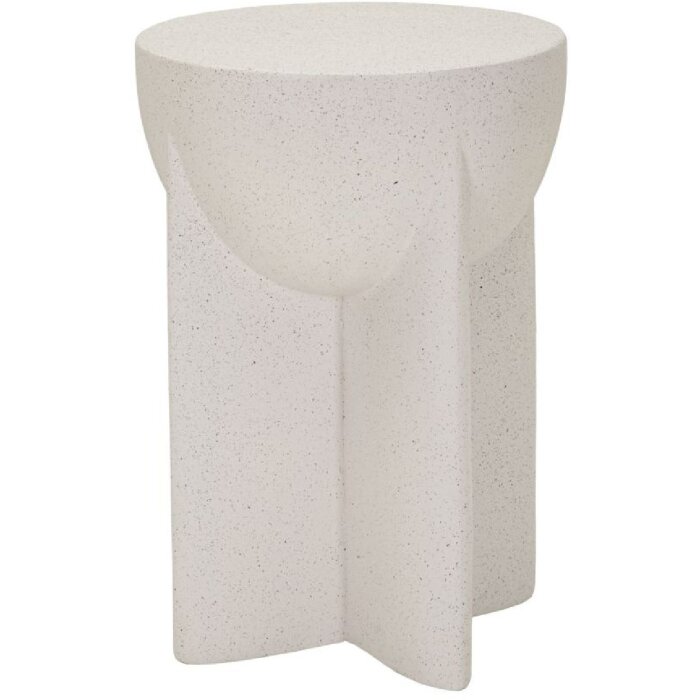 Mauro Ferretti Beistelltisch History Ø33,5x48,5 cm Creme