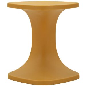 Mauro Ferretti Beistelltisch Ibiza Senf 42x42x52 cm Kunststoff