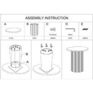 Mauro Ferretti Beistelltisch Frankfurt Marble 40x42x45 cm Grün Weiß